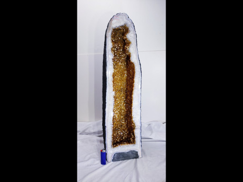 Citrine Church Crystal Cathedral Geode Tower - Over 27" Tall