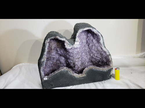 Amethyst Church Crystal Cathedral Geode - Double Tower