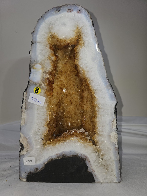 Citrine Church Crystal Cathedral Geode - 11 inches tall 