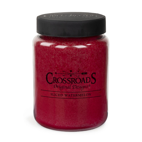 Sliced Watermelon - 26 ounce Jar - 2 wick scented candle.  Clean burning  wax - lead free wick.
