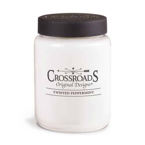 Twisted Peppermint -  26 ounce Jar - 2 wick scented candle.  Clean burning  wax - lead free wick. Twisted Peppermint -  26 ounce Jar - 2 wick scented candle.  Clean burning  wax - lead free wick.