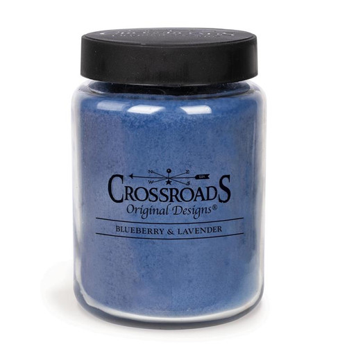 Blueberry and Lavender -  26 ounce Jar - 2 wick scented candle.  Clean burning  wax - lead free wick.