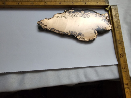 Large Copper Ore Decorator Slab - w/ quartz - Michigan Native Copper #34