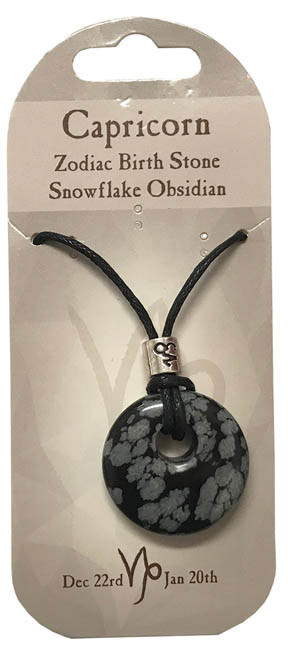 Astrology Semi Precious Stone Collection - Capricorn - Snowflake Obsidian
