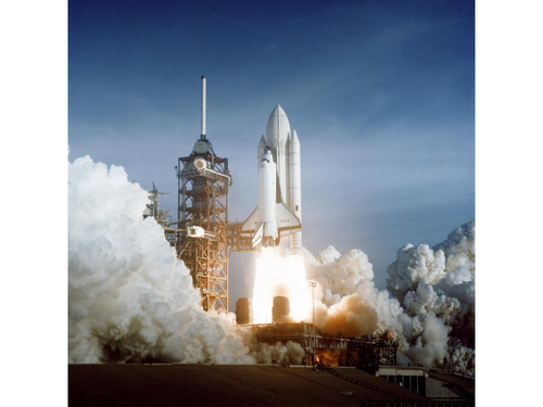 Columbia STS-1 Launch Pad - Historic NASA Photo  - 24" x 24" Photo Print