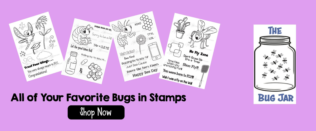 Bug Jar Stamps on InkyStamper