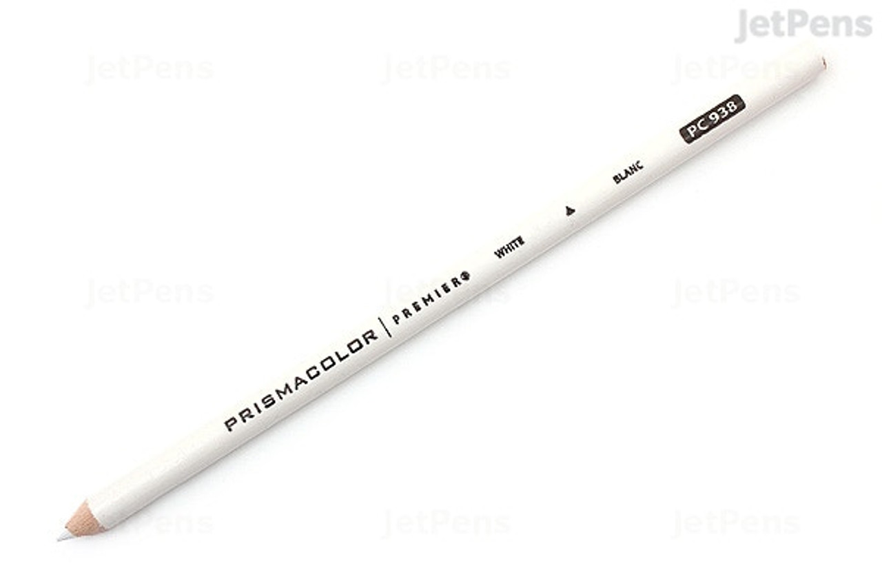 Premier Colored Pencil, 3 mm, 2B (#1), White Lead, White Barrel, Dozen