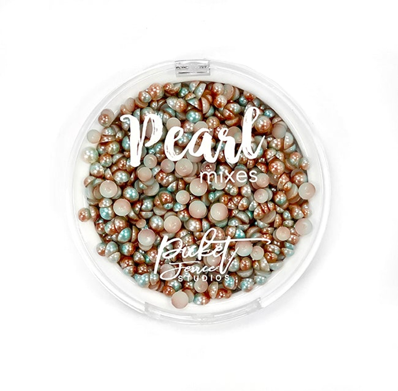 Pearls - Pale Blue & Soft Copper