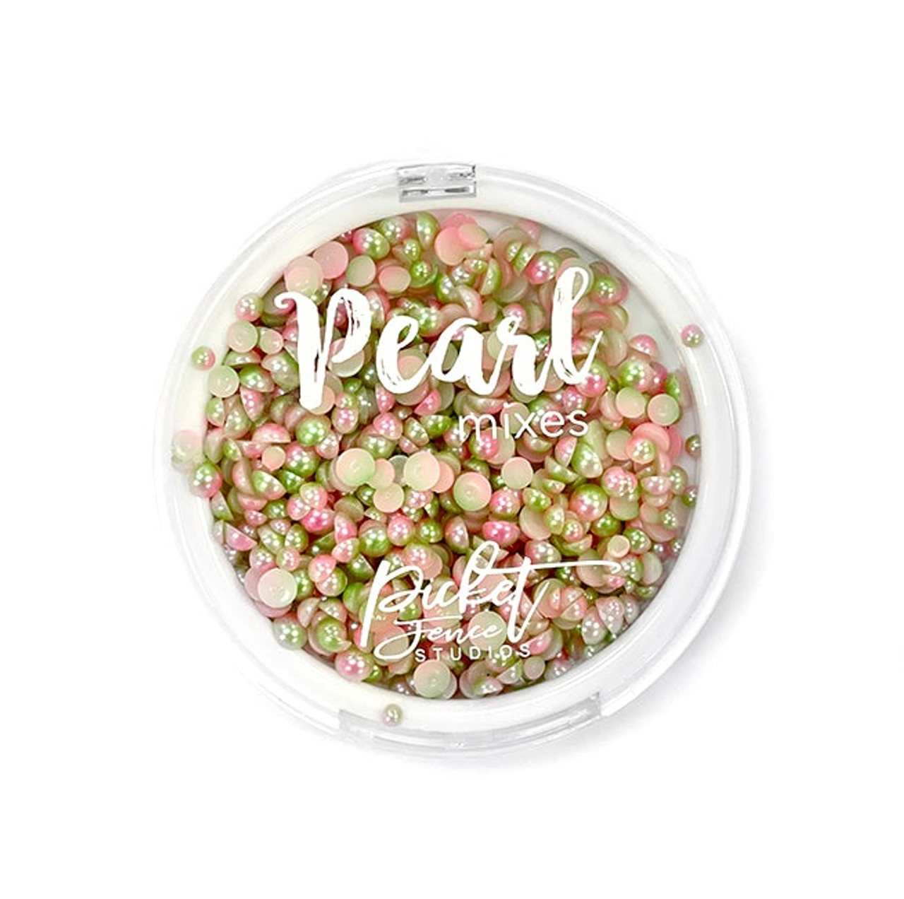 Pearls - Lime Green & Pale Pink