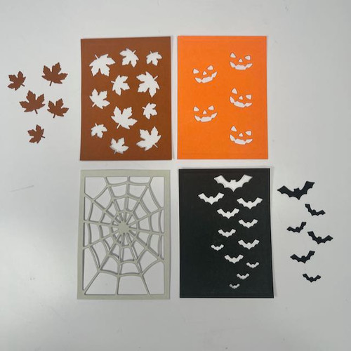 Frameworks Dies by InkyStamper are fun for die cut backgrounds