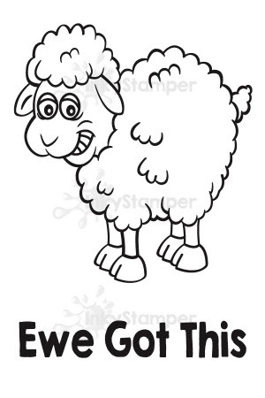 Ewe Got This Stamp by InkyStamper