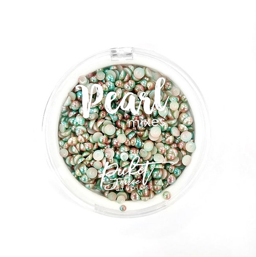 Gradient Flatback Pearl Mix -Grass Green & Soft Copper by Picket Fence