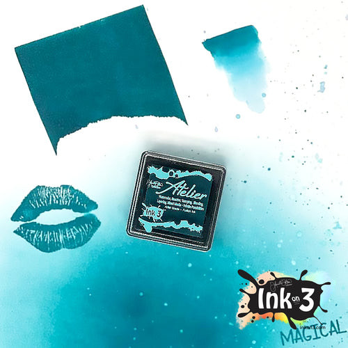 Ink on 3 Trinity Teal Ink Cube
