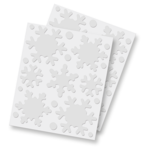 foam snowflakes by Scrapbook Adhesives