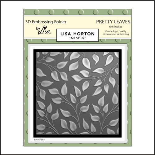 Pretty Leaves 3D Embossing Folder by Lisa Horton