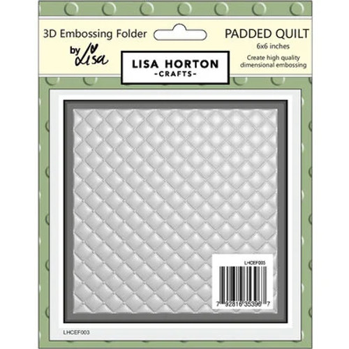 Padded Quilt 3D Embossing Folder by Lisa Horton