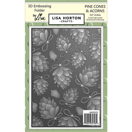 Pine Cones & Acorn 3D Embossing Folder by Lisa Horton