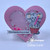 Heart shaker card using Cupcake stamp set by InkyStamper