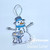 removable snowman ornament using Snowman stamp set by InkyStamper