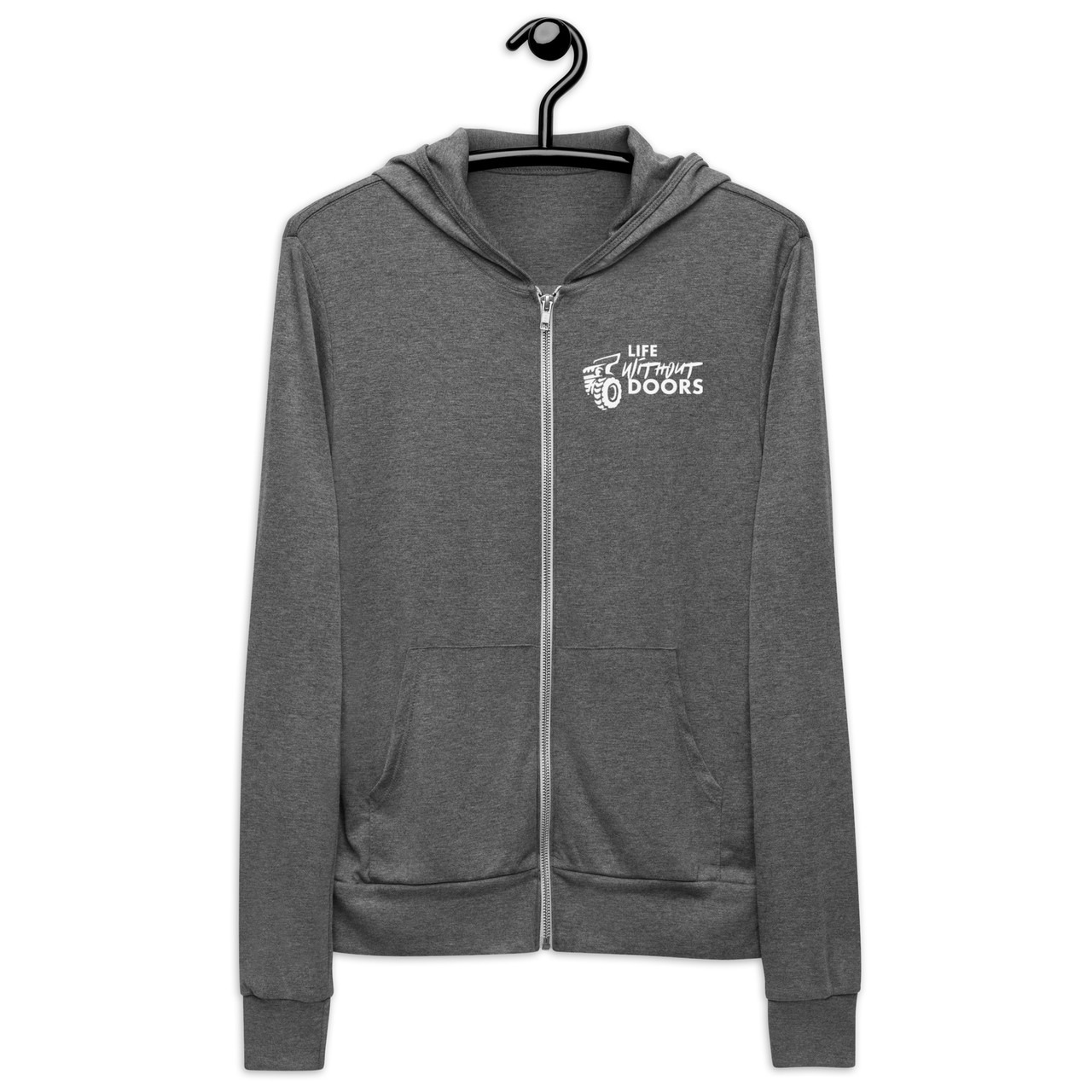 Unisex zip hoodie - Life Without Doors