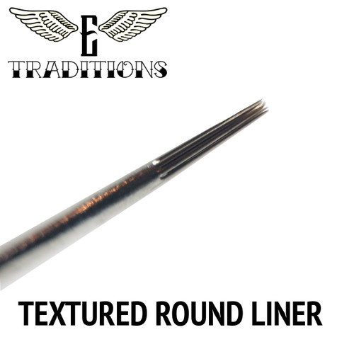 Textured Round Liners-Needle on Bar - Electrum Traditions