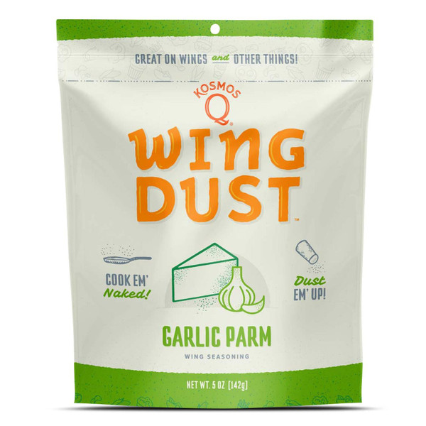 This savory blend of garlic, parmesan cheese and dehydrated peppers is the perfect final touch for just about any meal, but it was designed with wings on the mind. Simply sprinkle a light layer onto your food of choice while it's still hot, and gasp at the glorious garlicky goodness you get out of every bite! It's the ideal addition to add to your garlic parm wing sauce, or any other chicken wing recipe you have!