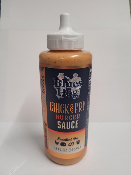 Take your meals to the next level with Blues Hog Chick & Fry Burger Sauce — a mouthwatering fusion of cayenne peppers and rich honey. We’ve carefully crafted a delicious, tangy, creamy sauce that delivers the perfect balance of smooth texture, bold spices, and subtle heat. Whether you're drizzling it over burgers, dunking fries, or spreading it on a sandwich, this versatile condiment is a must-have for flavor lovers.

Crafted with high-quality, all-natural ingredients, this gluten-free sauce contains no high fructose corn syrup and is proudly made in the USA. This special sauce enhances everything from crispy chicken tenders and juicy burgers to breakfast sandwiches and wraps. Its zesty, ranch-inspired profile makes it an ideal dipping sauce, sandwich dressing, or even a secret burger sauce.