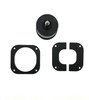 Captive ending Back, black zinc, w/Retainer w/Spacer (801-0029)