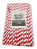 Red and White for Cotton Candy Machine Sticks (Case of 25 packs)
