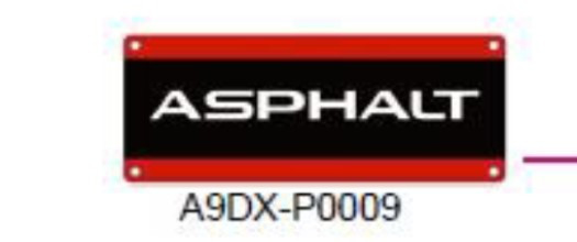License plate acrylic A9 DX (1.7.IG39A00200)
