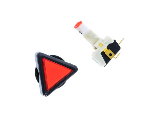 Red Triangular Push Button for Color Match Models (EA0588)