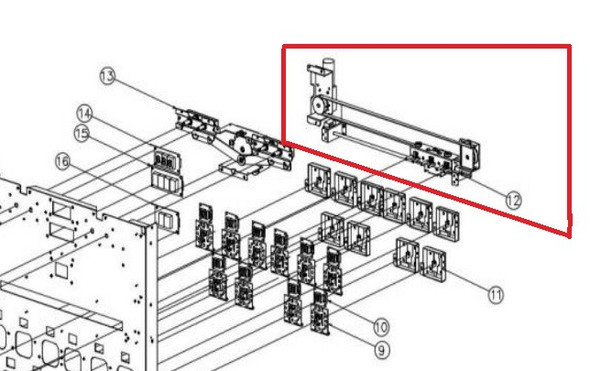 Moving motor component (07.001.295)