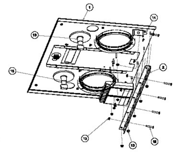 Cabinet top cover assembly for HYPERpitch (HP-ASSY-12-R4)