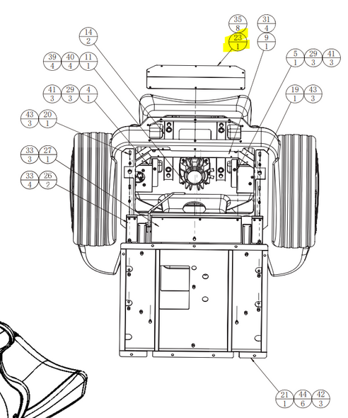 Seat maintenance door for A9DX (1.1.IG39A00620)