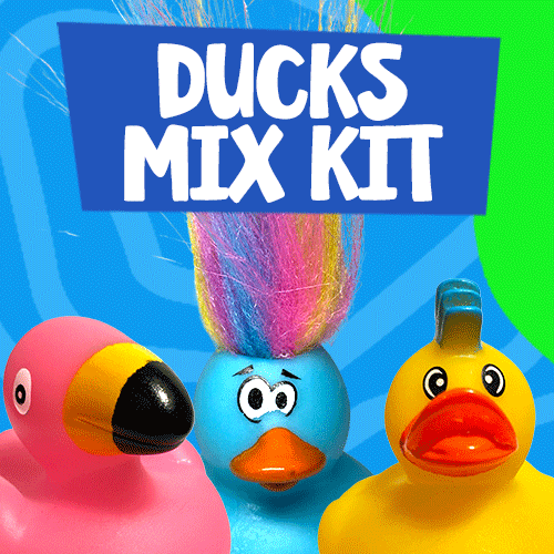 2" Rubber Duck Mix (Carton of 500pcs)