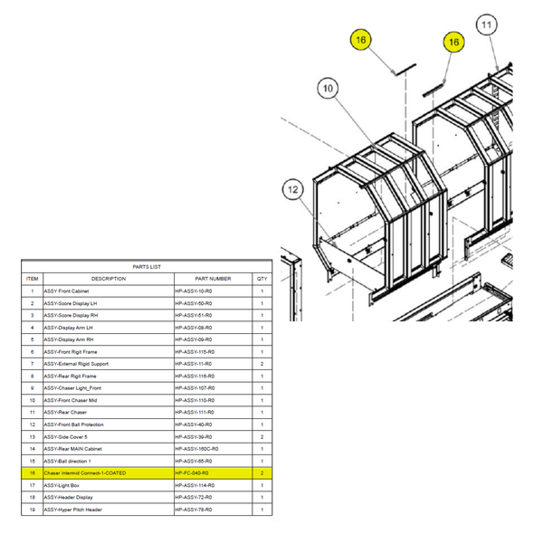 Chaser Intermid Connect-1-COATED (HP-FC-040)