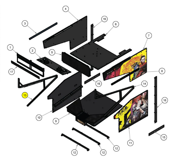 ASW- A Frame RH-coated for Cyberpunk 2077: Turf Wars (SG_FC-052-RH-R2)
