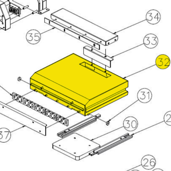 Push Tray for Tornado (07.032.073)