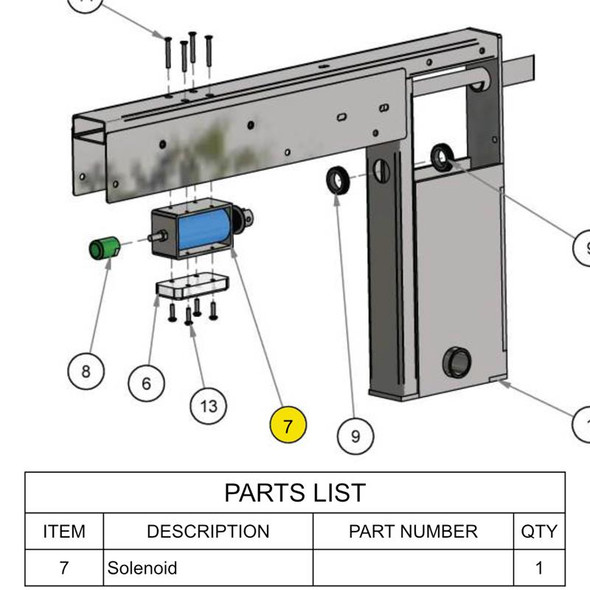 Solenoid push&pull Type Frame, 10mm stroke, 12V for Cyberpunk 2077: Turf Wars (TAU-1564T)