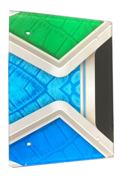 Console small decorative panel (bluegreen) for Kaiju Rampage (1.7.IG48-0120)