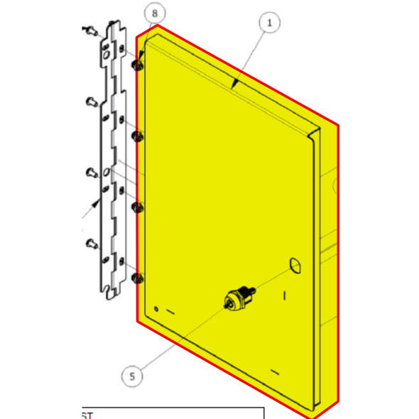 Front Access Panel for HyperShoot (HSH-SA-04-R2)