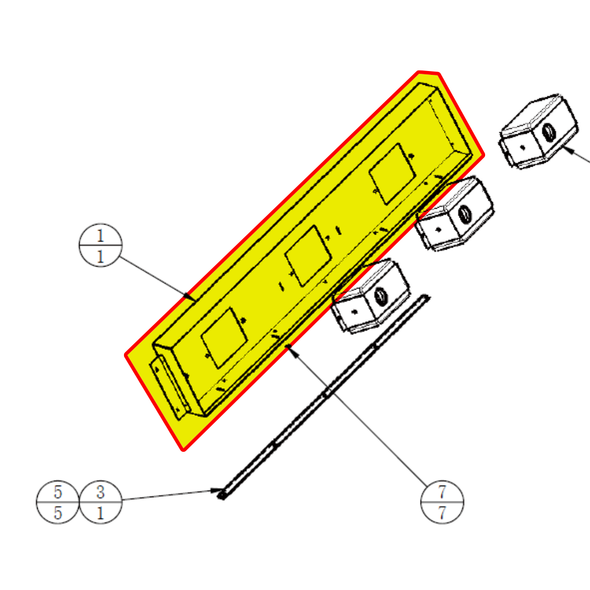 Horn mounting bracket for Kaiju Rampage (1.1.IG45-0300)