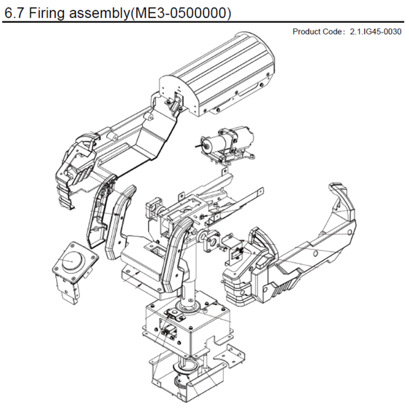 ME3-0500000 Firing Assembly for Kaiju Rampage (2.1.IG45-0030)