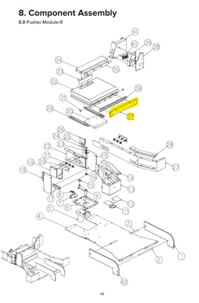 Push Tray Pressing Plate (07.032.074)