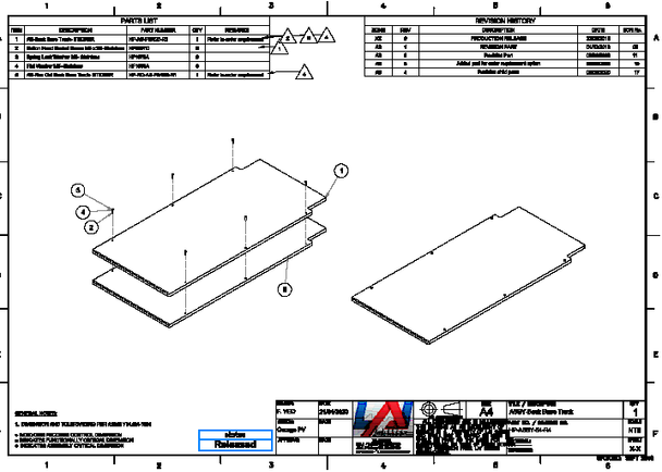 ASSY Back Base Track Hyperpitch (HP-ASSY-54-R4)