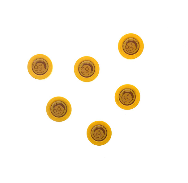 Rick & Morty yellow chips with yellow circles (01.023.026)