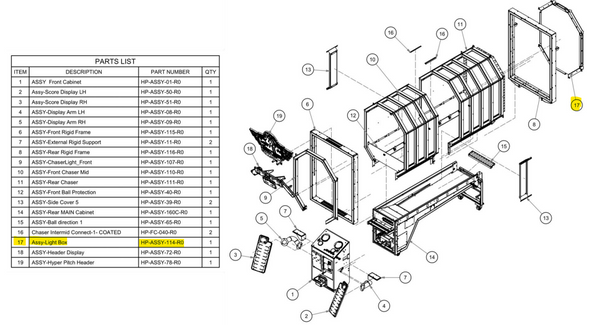 ASSY Light Box Hyperpitch (HP-ASSY-114-R5)