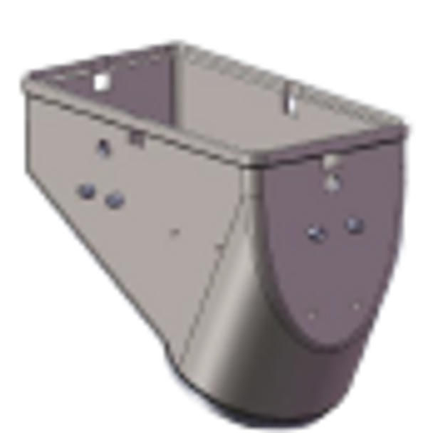 Plastic stacking hopper cover for ABCC (01.010.192)