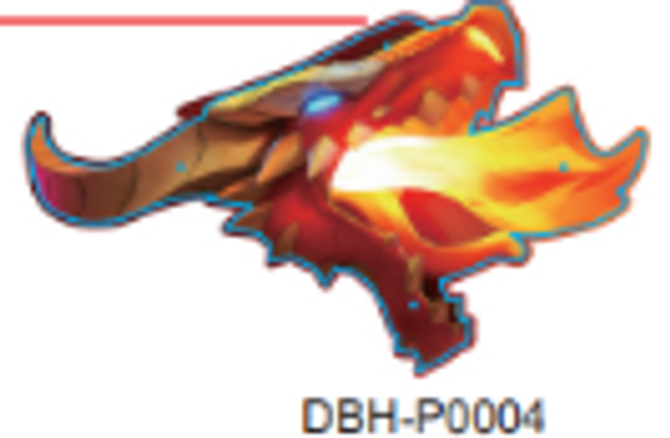 Dragon head acrylic for Dragon's Bane header (1.7.JL04-0020)