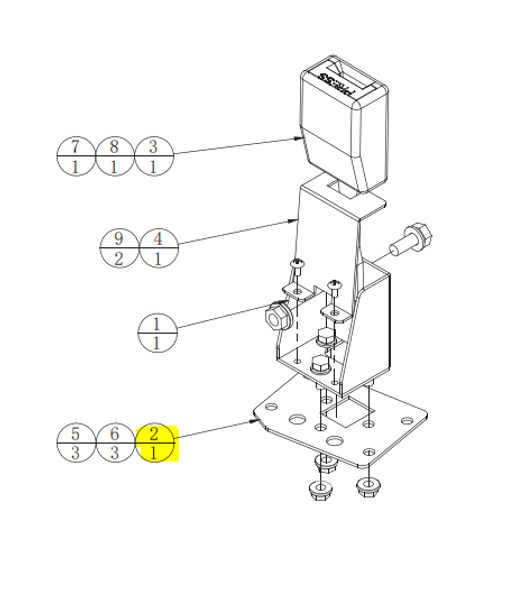 Seat belt floor for A9DX (1.1.IG39A00680)